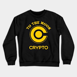 Crypto To The Moon Crewneck Sweatshirt